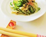 ☆きゅうりとえのき甘酢和え♪ミョウガ入り作り方3写真