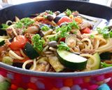 ストウブで鍋どん夏野菜のパスタ作り方8写真