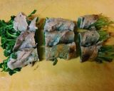 簡単!!　豚バラの豆苗クルクル巻き作り方4写真