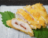 ささみの梅肉はさみ＊カリッと揚げ作り方4写真
