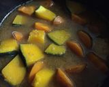 ほっこり♡かぼちゃと人参のお味噌汁作り方5写真