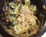 おくらと豚肉の胡麻マヨ和え作り方5写真