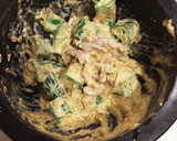 おくらと豚肉の胡麻マヨ和え作り方5写真