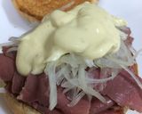 今日のランチ◇パストラミビーフサンド作り方1写真