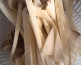 エリンギと牛ひき肉のクリームパスタ作り方1写真