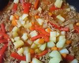 ギ二リン(豚ひき肉のトマト炒め)作り方7写真