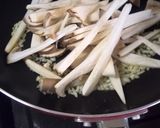 エリンギと牛ひき肉のクリームパスタ作り方5写真