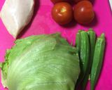 簡単に野菜大量摂取‼︎韓サラダそうめん作り方1写真
