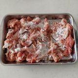 秋に食べて欲しい!豚こま肉と柿の生姜焼き作り方2写真
