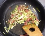 主役級！キャベツとベーコンのカレー炒め作り方3写真