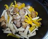 鶏肉のパプリカとエリンギのカレー炒め作り方4写真