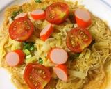 簡単！時短！残り物で！そうめんピザ作り方6写真