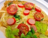 簡単！時短！残り物で！そうめんピザ作り方8写真