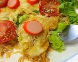 簡単！時短！残り物で！そうめんピザ作り方10写真