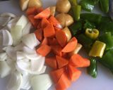 鶏と野菜の黒酢あんかけ作り方2写真