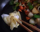 鶏と野菜の黒酢あんかけ作り方5写真