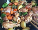 鶏と野菜の黒酢あんかけ作り方6写真