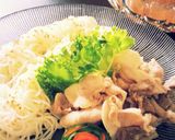 ★坦々ごまだれ冷しゃぶ素麺★作り方4写真
