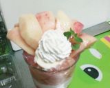 まるごと1個以上使った贅沢な☆桃パフェ☆作り方5写真