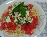 トマトとモッツァレラチーズの冷製パスタ作り方8写真