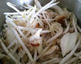 【茹でないパスタ2】餃子&梅の焼うどん風作り方4写真