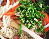 野菜たっぷり 我が家のナポリタンうどん作り方6写真