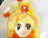 誕生日プレート、キュアフローラ作り方9写真