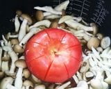 トマトとキノコの炊き込みご飯(勉強中)作り方4写真
