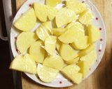 豆苗とジャガイモのじゃこ炒め☆作り方1写真