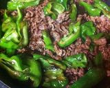 甘じょっぱいピーマンと牛肉の炒め物作り方5写真