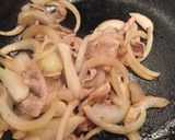 柴漬けと豚バラのそーめんチャンプル作り方1写真