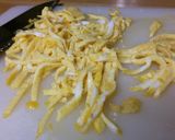 つけ麺の麺でサラダごま冷やし作り方2写真