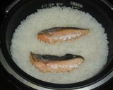 簡単！鮭ご飯でＭｙどんぶり作り方1写真