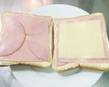 ハムチーズの簡単ホットサンド作り方3写真