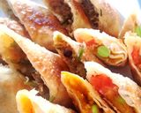 かぼちゃとトマトとチーズの春巻作り方7写真