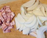 ごぼう玉ねぎベーコンの＊コクうまスープ作り方1写真