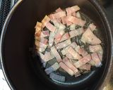 ごぼう玉ねぎベーコンの＊コクうまスープ作り方2写真