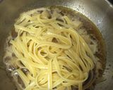 だし醤油で簡単！ホタテとシソの和風パスタ作り方8写真