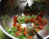 ドライトマトとバジルの冷製パスタ作り方3写真