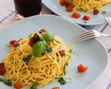 ドライトマトとバジルの冷製パスタ作り方6写真