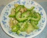 ナス入りゴーヤーチャンプル作り方1写真