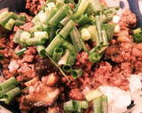ナスと挽き肉の味噌炒め丼☆小ネギ盛り盛り作り方4写真