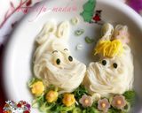 ムーミン＆フローレン♘キャラ麺作り方1写真