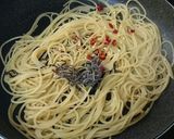 【ぐうたら】貧乏！塩昆布のペペロンチーノ作り方4写真
