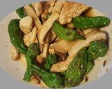 ししとうとエリンギ、鶏肉のポン酢炒め作り方4写真