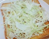 簡単朝食♡ぐでたまハンバーグトースト作り方2写真