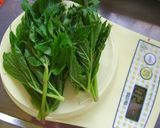 明日葉の白玉団子☆きな粉＆黒蜜添え作り方1写真