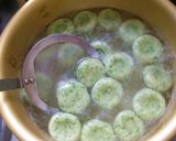 明日葉の白玉団子☆きな粉＆黒蜜添え作り方5写真