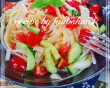 夏野菜の冷製サラダパスタ♪作り方6写真