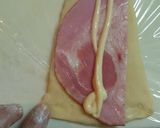 手捏ねパン☆ふわふわハムマヨロールパン★作り方4写真